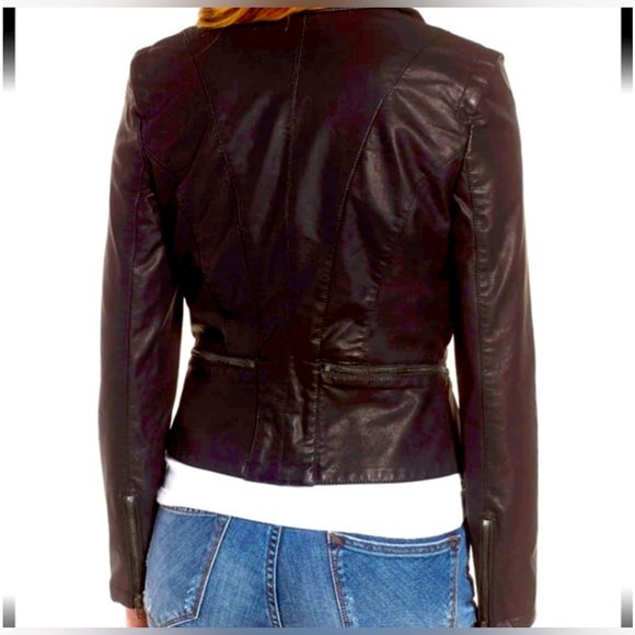 Blank NYC Faux Leather Moto Jacket medium - Picture 7 of 10